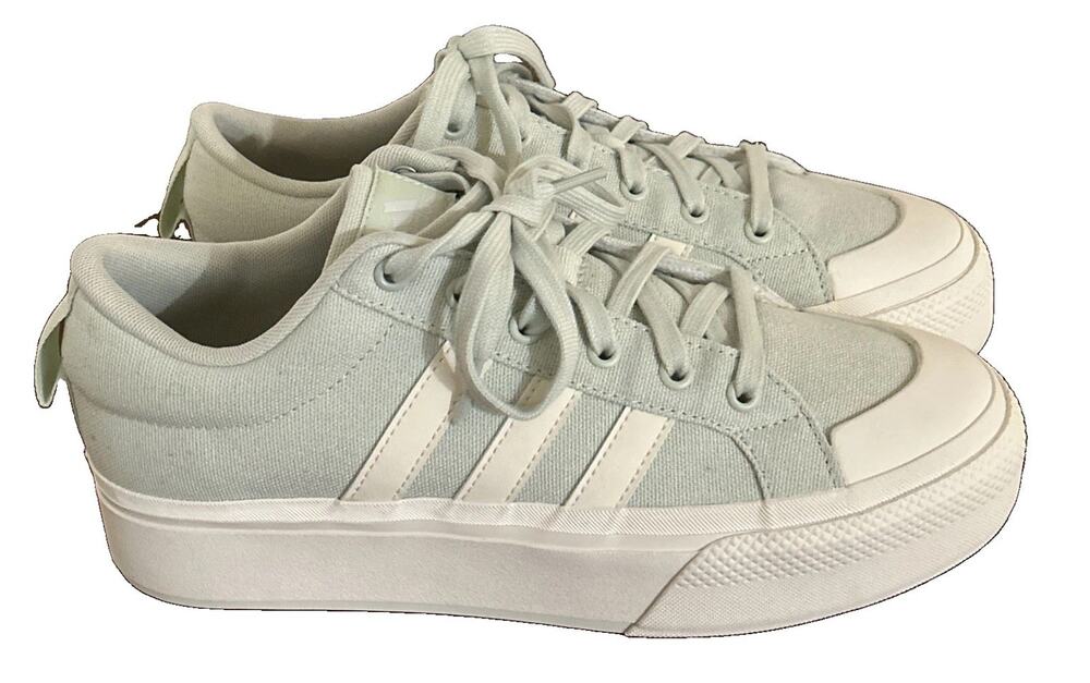 Adidas Bravada 2.0 Platform Linen Green Shoes JI1800 US Womens Size 9.5 NWOB!